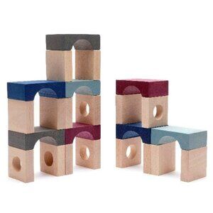 NWT Lubulona Wooden Toy Large Tunnel Blocks Set - Tetuan